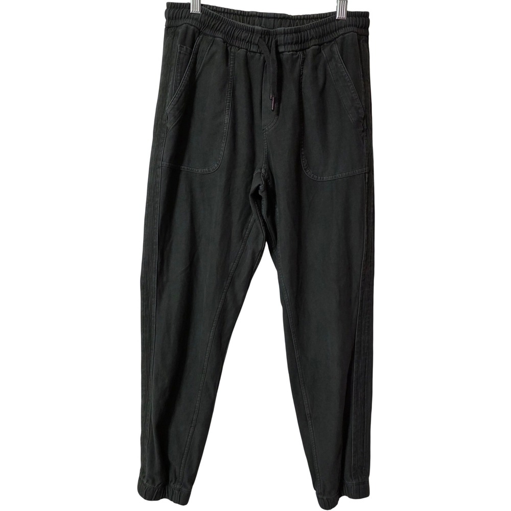 Athleta Women 4 Farallon Jogger Black Organic Cotton Stretch Hiking Travel